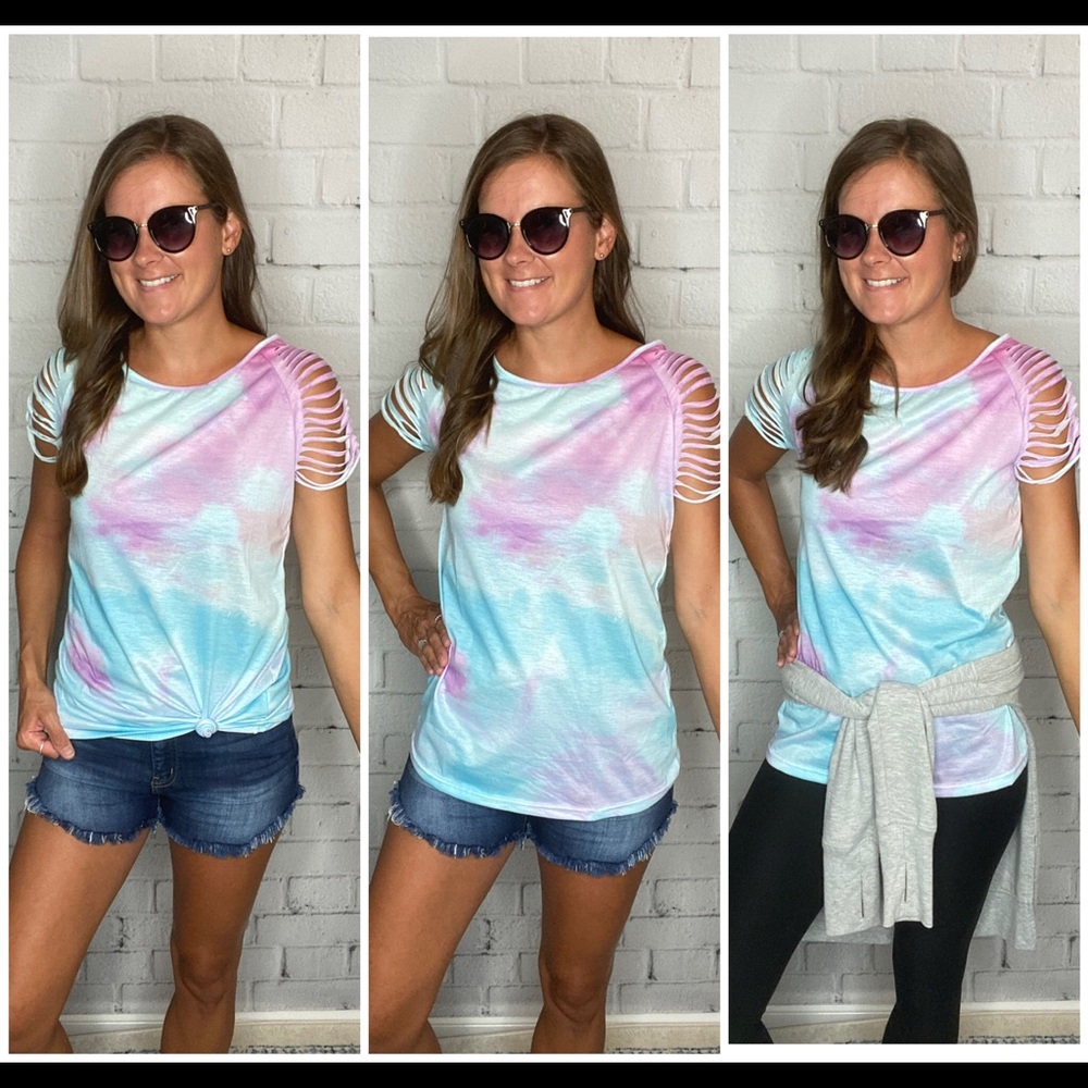Sliced Sleeve Tie Dye